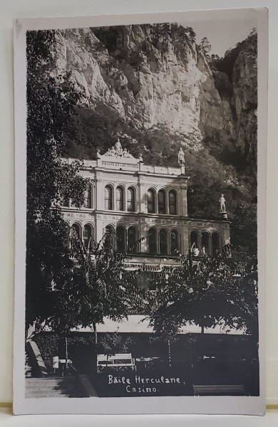 BAILE HERCULANE , CAZINOUL , FOTOGRAFIE TIP CARTE POSTALA , INTERBELICA