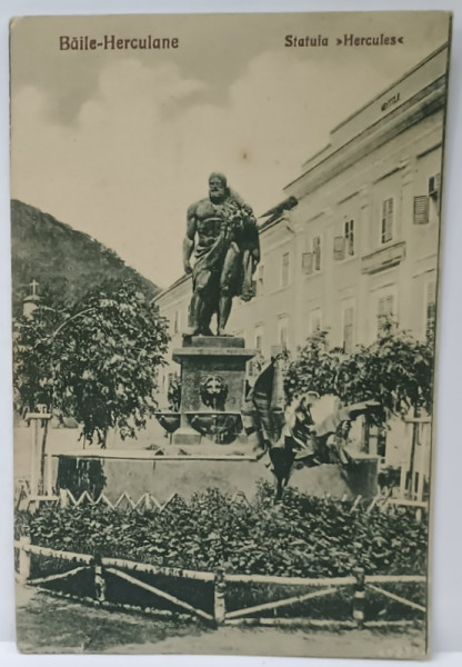 BAILE - HERCULANE , STATUIA ' HERCULES ' , CARTE POSTALA , 1931