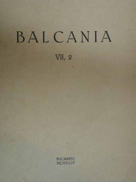 BALCANIA VII , 2