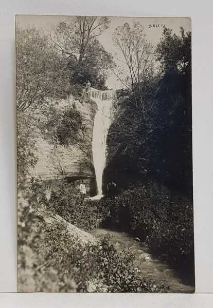 BALCIC - CASCADA - FOTOGRAFIE TIP CARTE POSTALA , STUDIO CHR. NIELSEN , MONOCROMA , NECIRCULATA