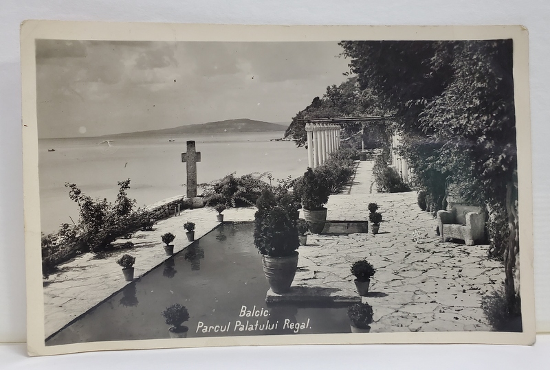 BALCIC , PARCUL PALATULUI REGAL , FOTOGRAFIE TIP CARTE POSTALA , 1939