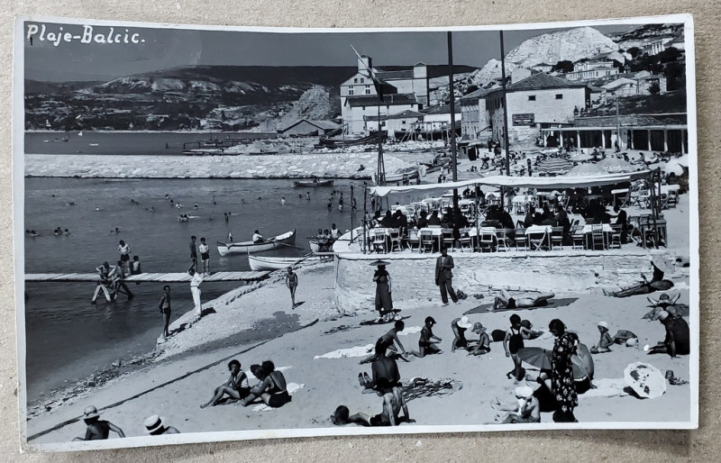 BALCIC , PLAJA , CARTE POSTALA ILUSTRATA , 1935