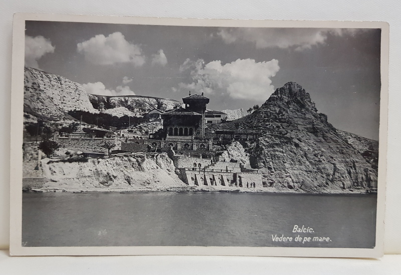 BALCIC , VEDERE DE PE MARE , FOTOGRAFIE TIP CARTE POSTALA , INTERBELICA