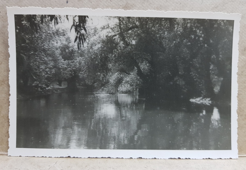 BALTILE BRAILEI , PEISAJ PE COROTISCA , FOTOGRAFIE TIP CARTE POSTALA , MONOCROMA, NECIRCULATA , DATATA 1 MAI 1934