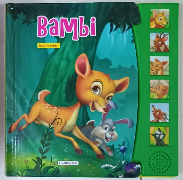 BAMBI , CARTE CU SUNETE , ANII '2000 , LIPSA BATERIE *
