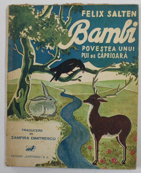 BAMBI , POVESTEA UNEI CAPRIOARE de FELIX SALTEN , ANII '30