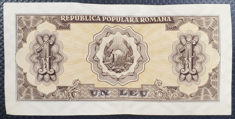 BANCNOTA 1 LEU 1952, RPR