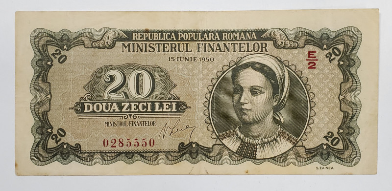 Bancnota 20 lei, 15 Iunie 1950