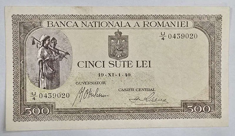 Bancnota CINCI SUTE LEI, 1941, Circulata