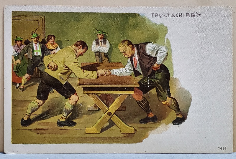 BARBATI FACAND SKANDENBERG , GERMANIA , CARTE POSTALA ILUSTRATA , CROMOLITOGRAFIE  GERMANA , CLASICA