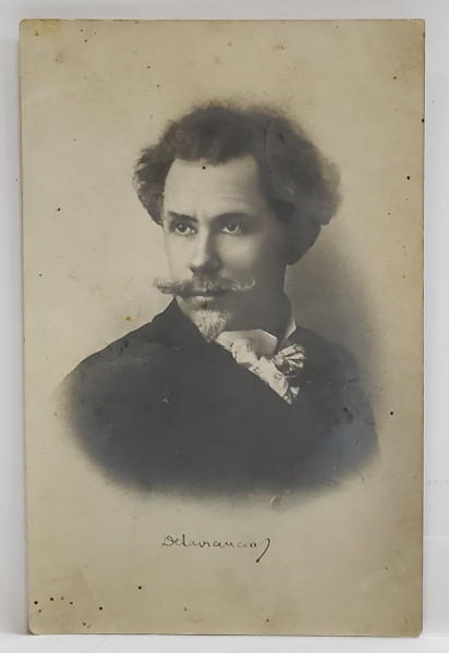 BARBU STEFANESCU DELAVRANCEA , FOTOGRAFIE FORMAT CARTE POSTALA , INCEPUTUL SEC. XX