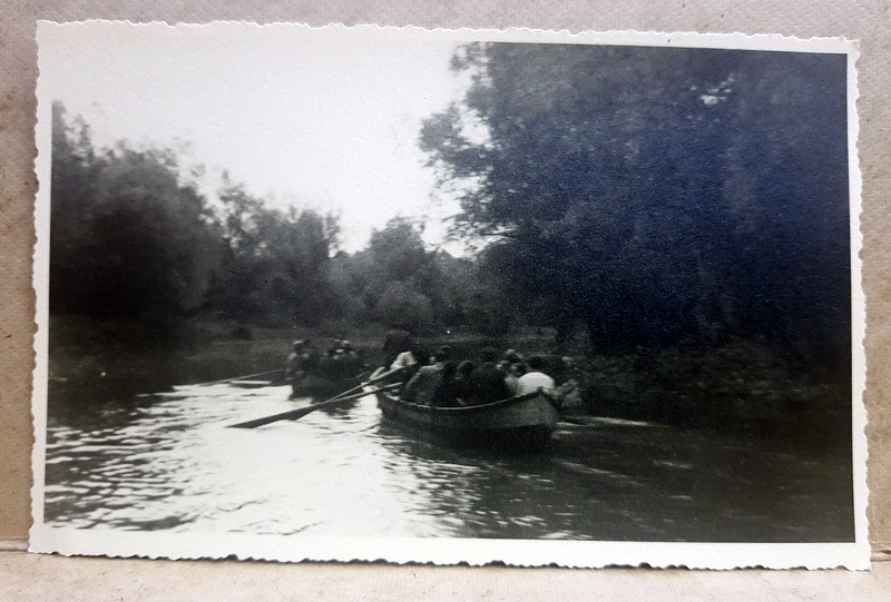 BARCI IN BALTA BRAILEI , FOTOGRAFIE TIP CARTE POSTALA , FOTO . PETRE NESTOR , BRAILA, MONOCROMA, NECIRCULATA , PERIOADA INTERBELICA