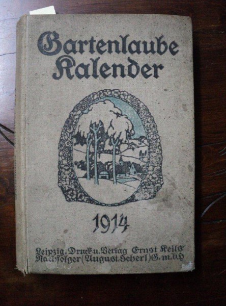 BARTENLAUBE KALENDER, LEIPZIG, 1914