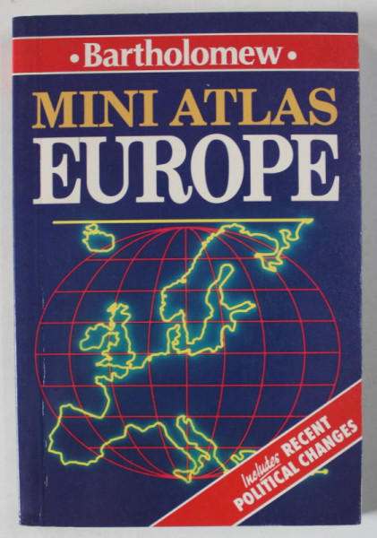 BARTHOLOMEW MINI ATLAS EUROPE , 1992