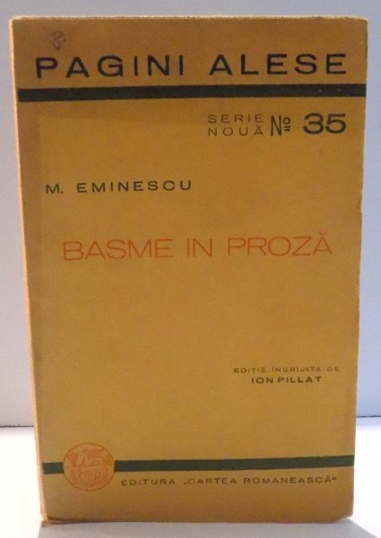 BASME IN PROZA de M. EMINESCU