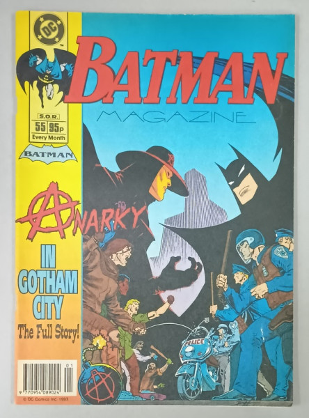 BATMAN  MAGAZINE , ANARKY IN GOTHAM CITY , 1993, BENZI DESENATE CU TEXT IN LIMBA ENGLEZA