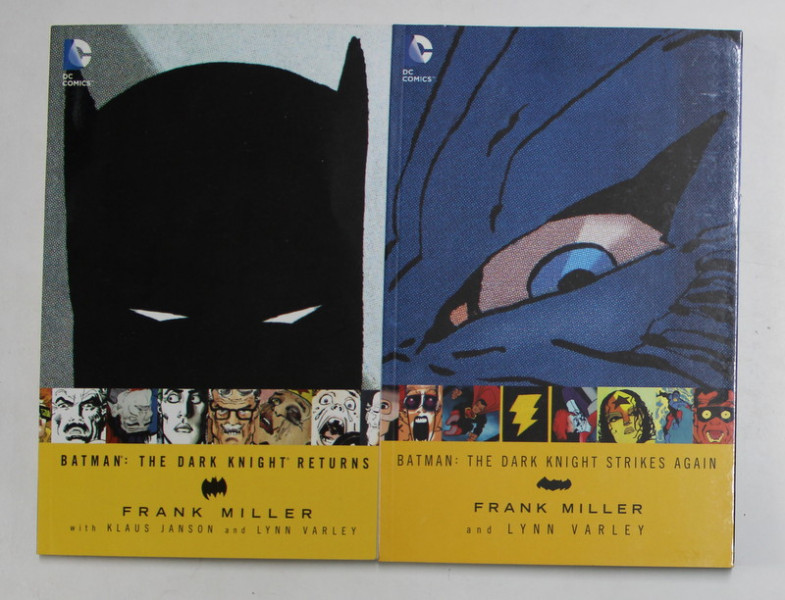 BATMAN - THE DARK KNIGHT RETURNS by FRANK MILLER ...LYNN VARLEY , TWO VOLUMES , 2002
