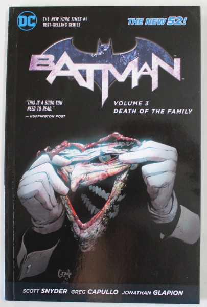 BATMAN , VOLUME  3 : DEATH OF THE FAMILY by SCOTT SNYDER ...JONATHAN GLAPION , 2013 , BENZI DESENATE