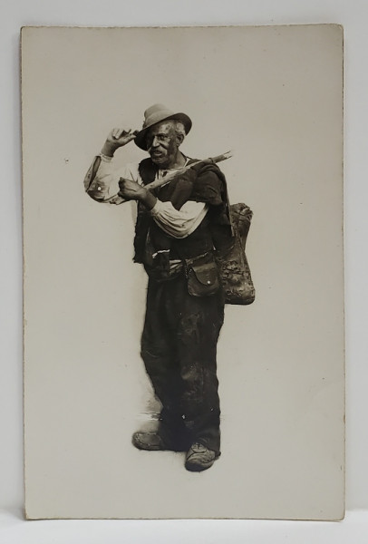 BATRAN TIGAN MESTESUGAR , FOTOGRAFIE TIP CARTE POSTALA , 1913