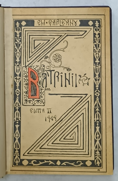 BATRANII , POVESTIRI de EM. GARLEANU , EDITIA II , 1909