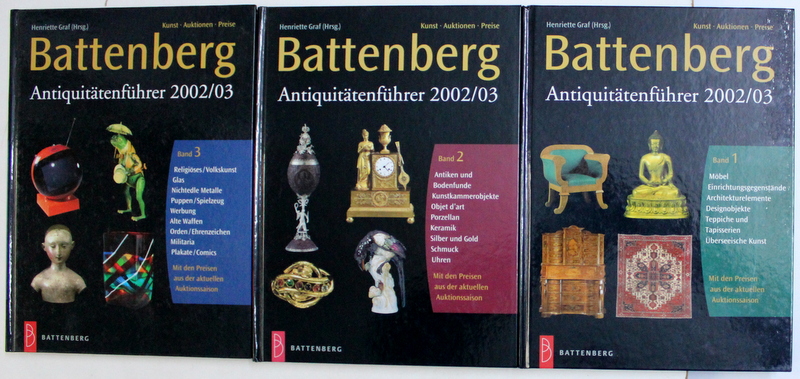BATTENBERG ANTIQUITATENFUHRER 2002 / 2003 von HENRIETTE GRAF , VOL. I - III , 2001