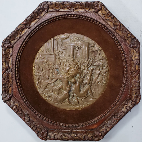 Bazorelief decorat cu dcena mitologica, Franta, Secol 19