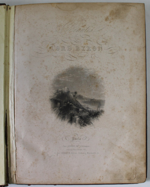 BEAUTES DE LORD BYRON , EDITIE DE SFARSIR DE SEC. XIX