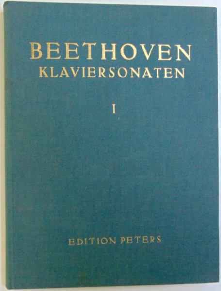 BEETHOVEN KLAVIERSONATEN  - FUR KLAVIER ZU ZWEI HANDEN , BAND I von MAX PAUER , 1988