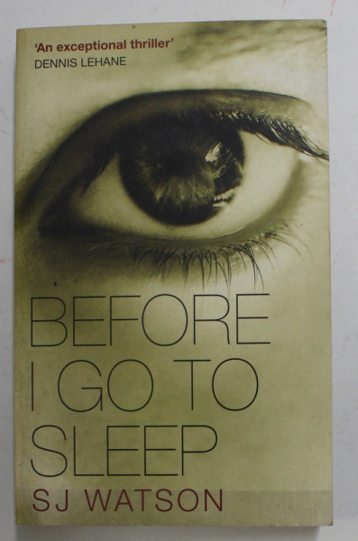 BEFORE I GO TO SLEEP by S.J. WATSON , 2012