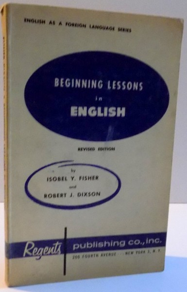 BEGINNING LESSONS IN ENGLISH , 1959