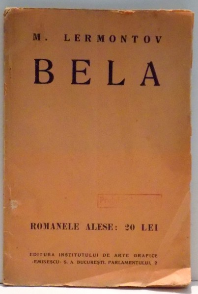 BELA de M. LERMONTOV
