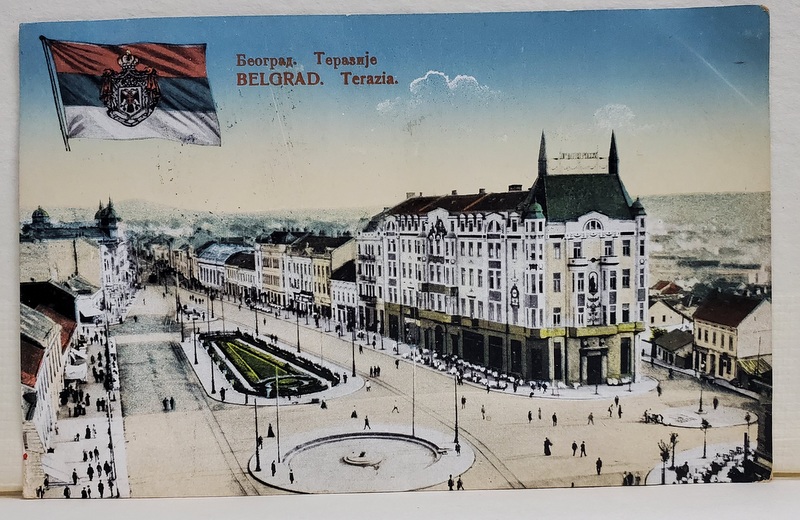 BELGRAD , TERAZIA , CARTE POSTALA ILUSTRATA , POLICROMA, 1914