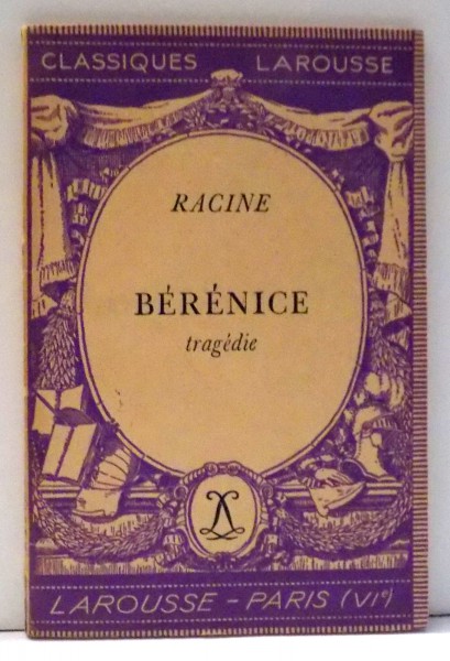 BERENICE par RACINE , 1934