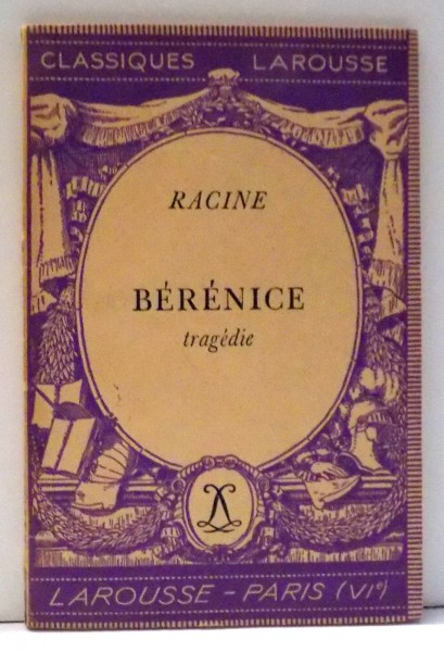 BERENICE par RACINE , 1934