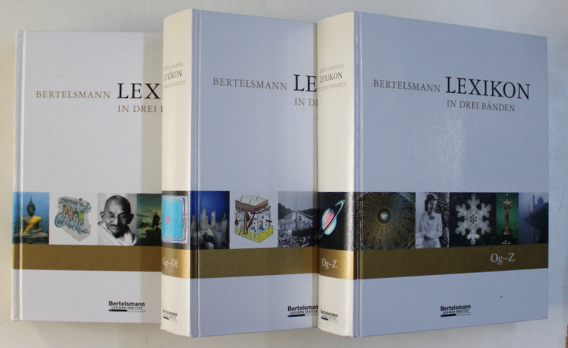 BERTELSMANN LEXIKON IN DREI BANDEN , JUBILAUMSAUSGABE VOL. I - III , 2003