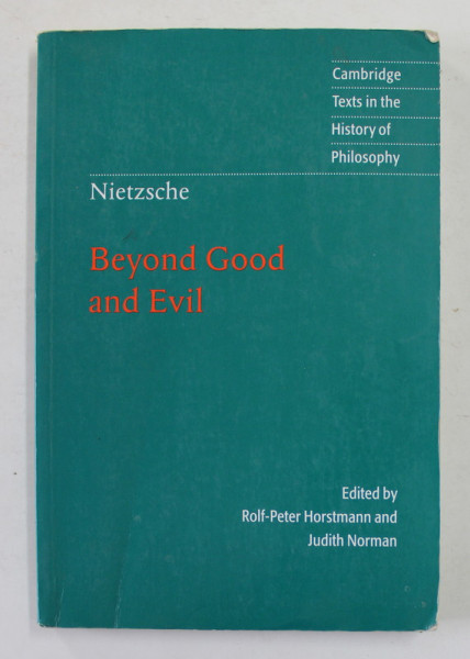 BEYOND GOOD  AND EVIL by NIETZSCHE , 2001
