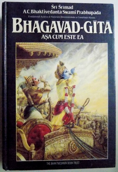 BHAGAVAD-GITA ASA CUM ESTE EA de SRI SRIMAD A.C. BHAKTIVEDANTA SWAMI PRABHUPADA , 1993 , PREZINTA SUBLINIERI , PREZINTA URME DE UZURA