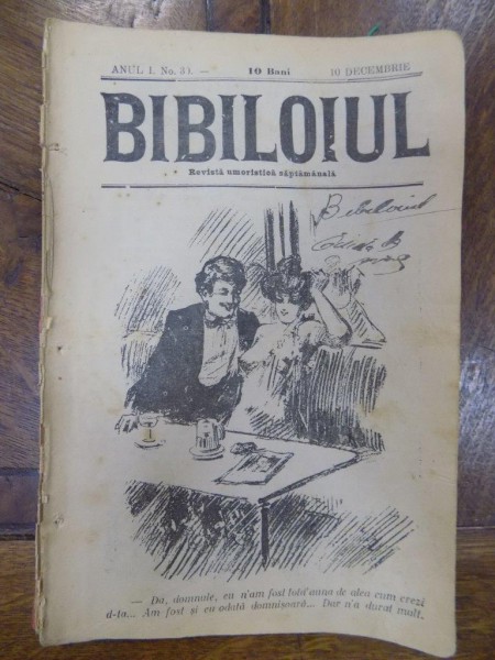 Bibiloiul, Revista Umoristica Anul I, Nr. 30, 10 Decembrie 1905