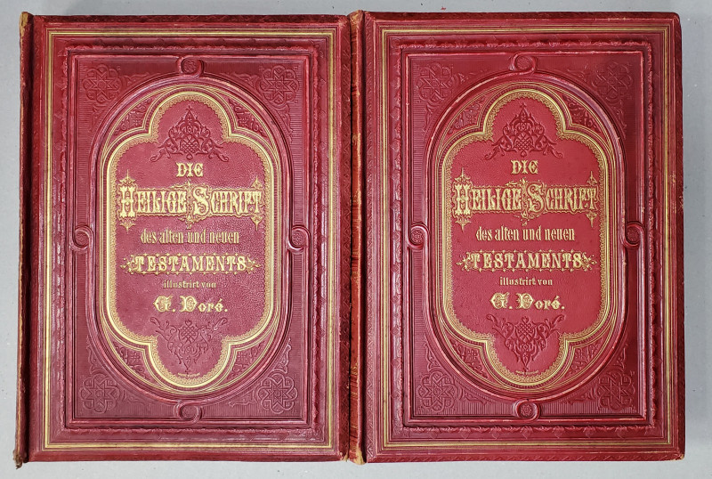 Biblia. Vechiul si Noul Testament de D. Martin Luther cu ilustratii de Gustave Dore, 2 vol. - Stuttgart, 1875