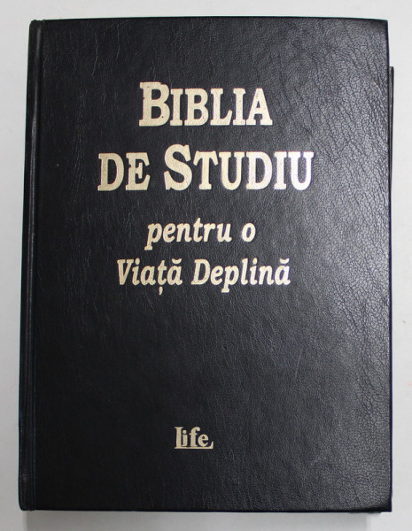 BIBLIA DE STUDIU PENTRU O VIATA DEPLINA , VERSIUNEA C. CORNILESCU , 2000 * PREZINTA INSEMNARI CU CREIONUL