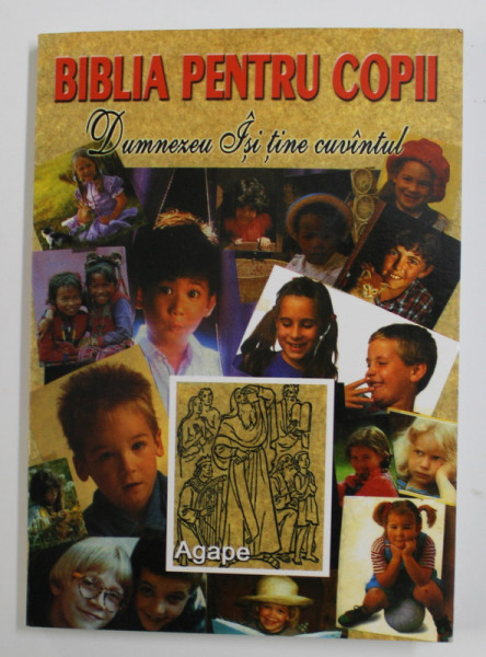 BIBLIA PENTRU COPII - VECHIUL TESTAMENT , povestiri biblice alese de ROSEMARIE HOFFMAN si GOTTFRIED HERRMAN , cu desene de colorat de PAULA JORDAN , 1993