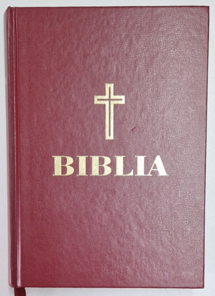 BIBLIA SAU SFANTA SCRIPTURA , 2019, HARTIE DE BIBLIE , LEGATURA DIN PIELE *