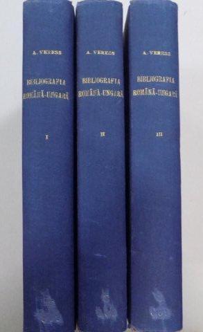 Bibliografia romano-ungara A.Veres Vol.I-III