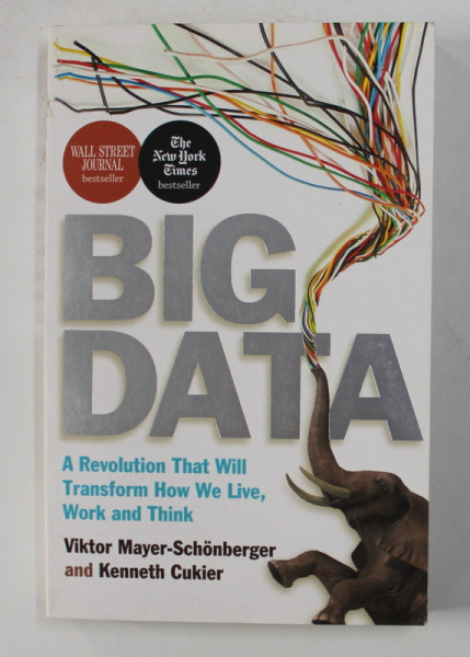 BIG DATA - A REVOLUTION THAT WILL TRANSFORM HOW WE LIVE , WORK AND THINK by VIKTOR MAYER - SCHONBERGER and KENNETH CUKIER , 2013