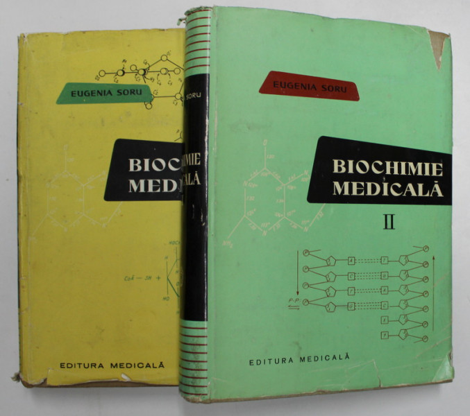 BIOCHIMIE MEDICALA de EUGENIA SORU , VOLUMEL I - II ,  1959 -  1963
