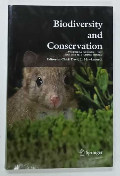 BIODIVERSITY AND CONSERVATION , VOLUME 16 , NUMBER 1 , 2007