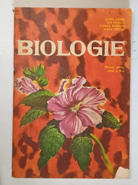 BIOLOGIE , BIOLOGIE VEGETALA , MANUAL PENTRU CLASA A IX-A de MARIN ANDREI ...MARIA SOIGAN , 1983