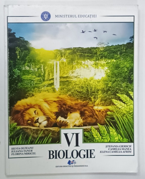 BIOLOGIE , MANUAL PENTRU CLASA A VI -A de SILVIA OLTEANU ...ELENA  CAMELIA  AFRIM , 2021