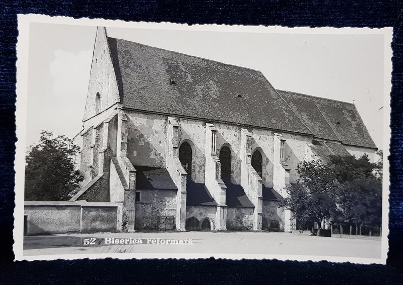 BISERICA REFORMATA DIN CLUJ , CARTE POSTALA ILUSTRATA , MONOCROMA, PE  HARTIE LUCIOASA , DATATA PE VERSO 1937