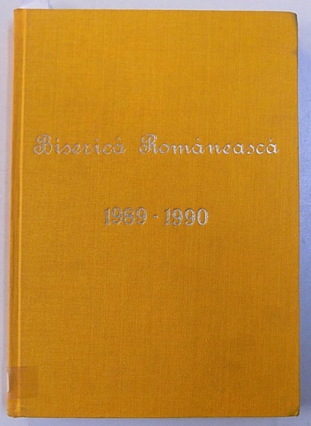 BISERICA ROMANEASCA - PUBLICATIE RELIGIOASA SI CULTURALA A COMUNITATII ORTODOXE ROMANE DIN ITALIA , 1989 - 1990
